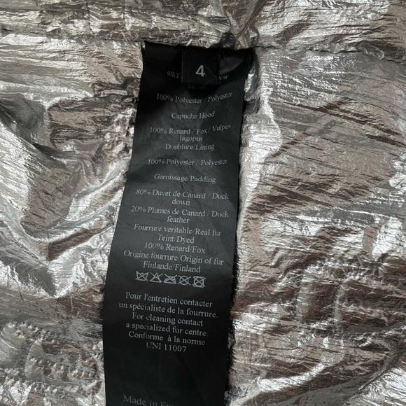 Yves Salomon Metallic Kids down jacket size 4 - Picture 6 of 12